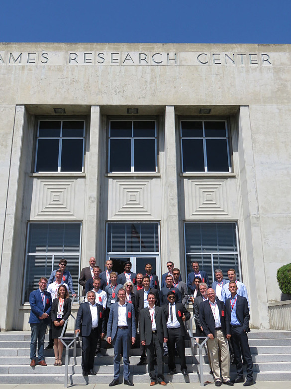 Die Bremer Delegation mit Wirtschaftssenator Martin Günthner bei ihrem Besuch im NASA AMES Research Center in Moffet Field/Kalifornien.