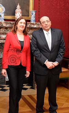 Bürgermeisterin Karoline Linnert mit Generalkonsul Ibrahim Sultan