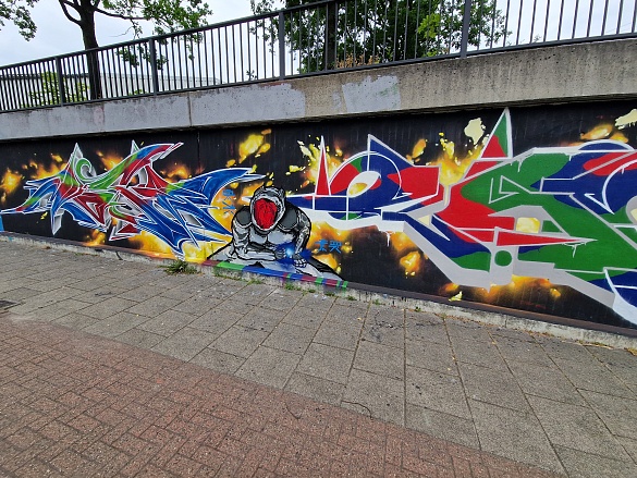 Die Graffiti-Freifläche soll Platz für aufwändig gemachte Werke bieten. Foto : Ortsamt Hemelingen