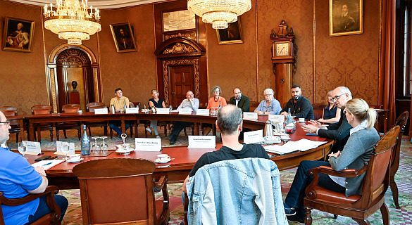 Bürgermeister Bovenschulte trifft Personalräte aus Kiel, Rostock, Berlin und Bremen. Foto: Senatspressestelle