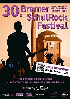 Plakat des 30. Bremer SchulRock Festival.