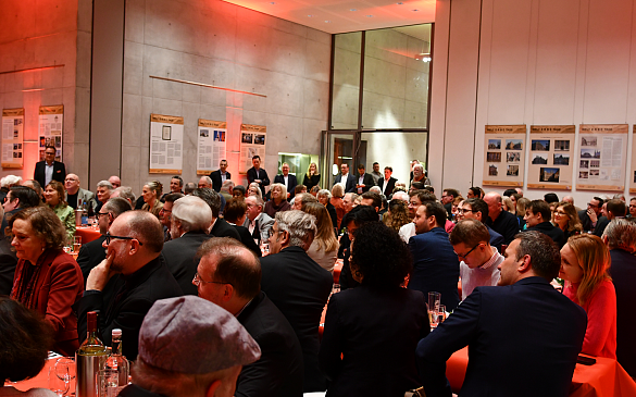 Rund 160 Gäste feierten in der Bremer Landesvertretung die Bremer-Roland-Runde. Foto: Landesvertretung