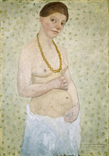 Paula Modersohn-Becker: Selbstbildnis am 6. Hochzeitstag, 25. Mai 1906, Museen Böttcherstraße, Paula Modersohn-Becker Museum, Bremen