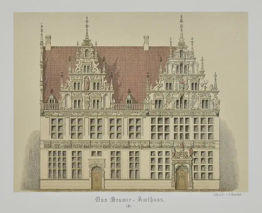 Das Krameramtshaus in Bremen, Foto: Staatsarchiv Das Krameramtshaus in Bremen, Foto: Staatsarchiv