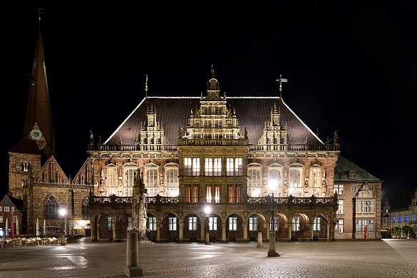 Rathaus und Roland - UNESCO-Welterbe seit 2004 | Foto: Senatskanzlei/ Michael Dieck  