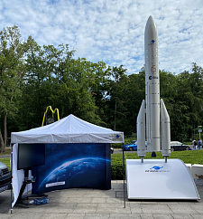 Modell der Ariane 6 der ArianeGroup. Foto: ArianeGroup