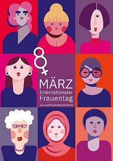 Das Motiv des Internationalen Frauentags in Bremen 2023.